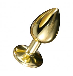 MizzZee - Gold Plated Diamond Anal Butt Plug (Small Size)